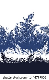 Beautiful tropical leaf seamless pattern in vector