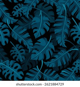 Beautiful tropical Monstera leaves with lush green tones, perfect for nature-themed designs, backgrounds, interior decor mockups, botanical illustrations, or eco-friendly branding. 