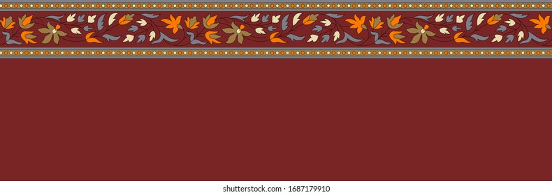Schönes tropisches Paisley-Muster mit Hintergrund
