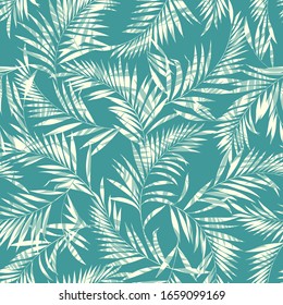 Beautiful tropical plant seamless pattern illustration