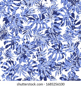 Hermosas plantas tropicales ilustran perfectamente el patrón,