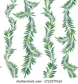 Hermosas plantas tropicales ilustran perfectamente el patrón,