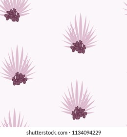 Beautiful tropical seamless pattern with flowers and leaves. Flowers of the jungle. Summer background with tropical leaves and flowers for fabric, wallpaper and cover