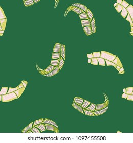 Beautiful tropical seamless pattern with leaves. Summer background with tropical leaves for fabric, wallpaper and cover