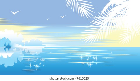 Beautiful tropical seascape