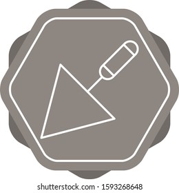 Beautiful Trowel Line Vector Icon