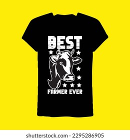 beautiful T-shirt Design best farmer ever 