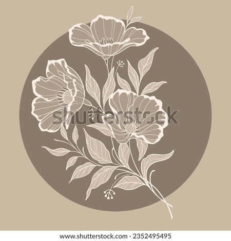 Beautiful tulip flower picture vector illustrator