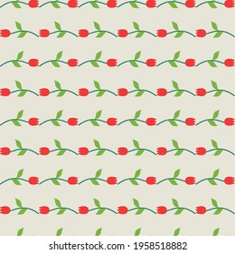 Beautiful tulips from Holland seamless repeat