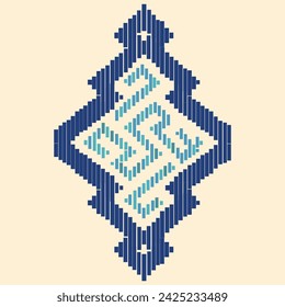 Beautiful turkuaz color patterns from legendary Registan in Samarkand. Seamless pattern. 