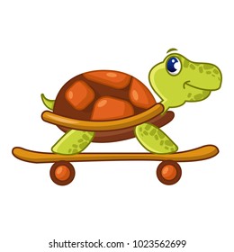 Beautiful turtle icon. Cartoon illustration of beautiful turtle vector icon for web