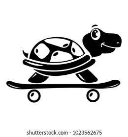 Beautiful turtle icon. Simple illustration of beautiful turtle vector icon for web