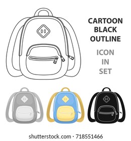 Beautiful two-tone scarf.Scarf with her ropes on the ends.Scarves and shawls single icon in cartoon style vector symbol stock illustration.
