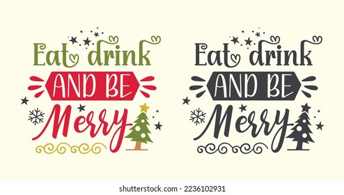 Beautiful typography design for Christmas
