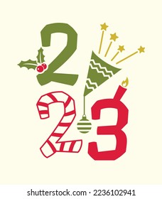 Beautiful typography design for Christmas
