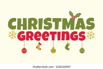 Beautiful typography design for Christmas
