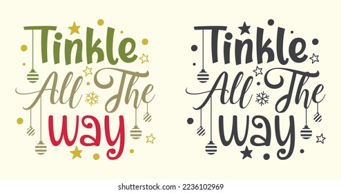 Beautiful typography design for Christmas
