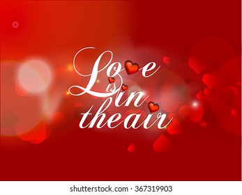 Beautiful typography or greeting card with beautiful heart design for valentines day.