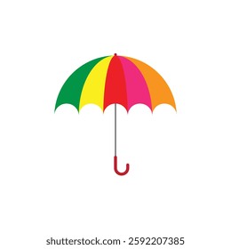 Beautiful Umbrella Vector Art in Different Colors