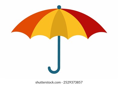 The beautiful umbrella vector art in white background illustration.