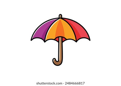 Beautiful Regenschirm Vektorgrafik Bild Kunstwerk Illustration (7)