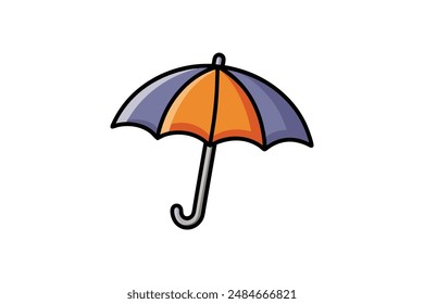 Beautiful Regenschirm Vektorgrafik Bild Kunstwerk Illustration (7)