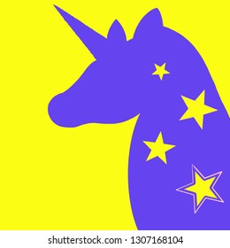 beautiful unicorn in a bright background