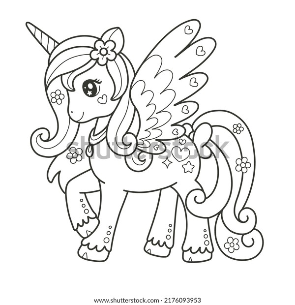 unicorn butterfly printable coloring page stock vector royalty free 2175815911 shutterstock