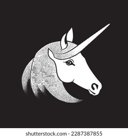 a beautiful unicorn icon vector art
