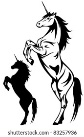 beautiful unicorn vector illustration