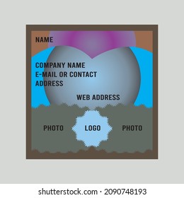 Beautiful unique design made by illustrator. Also use here some of color, shadow and typography objects. The vector design for business card, flyer design and many others.