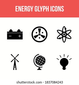 Beautiful Unique Energy Vector Icon Set