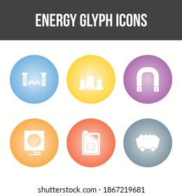 Beautiful Unique Energy Vector Icon Set