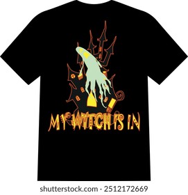 Um olho bonito e único pegando encantador halloween, wazzup minhas bruxas EUA homens e mulheres T SHIRT para meninos e meninas americanos| minhas bruxas está em | bruxas, por favor 