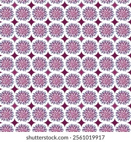 Beautiful unique floral geometric seamless pattern design for decorating, wallpaper, wrapping paper, fabric, backdrop, etc. 