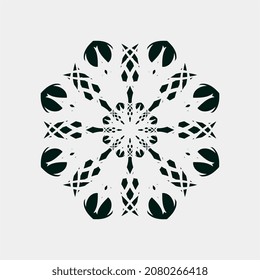 beautiful and unique floral motif vector illustration