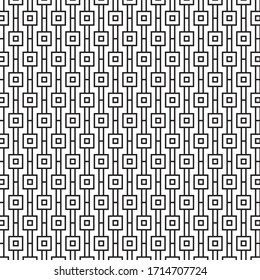 Schönes und einzigartiges Modern Geometrisch Nahtloses Muster mit schwarz-weißem Hintergrund-Design