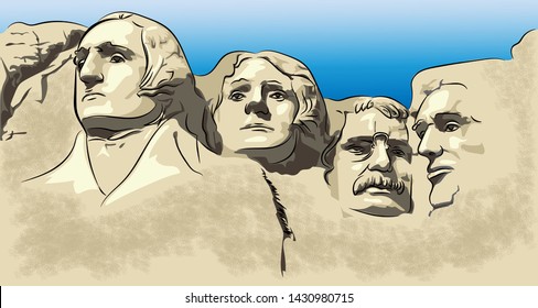 Beautiful and unique mount Rushmore,mount Museum.