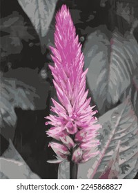 schöne, einzigartige, geformte Vektorgrafik Aquarellvorlage