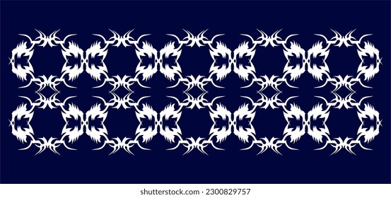 beautiful and unique tie pattern motif on blue background
