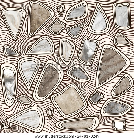 A beautiful, unique type of carpet that can be used as a background for any wall