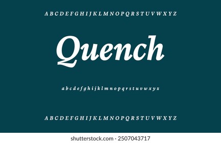 Beautiful Uppercase Font Number and lowercase letters. Traditional Lettering Minimal Style Designs. Modern serif typefaces for typography standard decorative retro idea. vector design