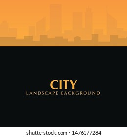 Beautiful Urban City Landscape with sunset sky