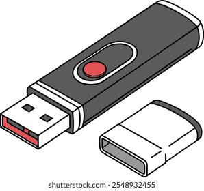 Beautiful USB flash icon disk on white background, USB flash icon, flash, drive, icon, disk, key, vector, logo, design, technology, isolated, illustration, computer, digital, black, mobile