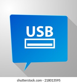Beautiful Usb web icon