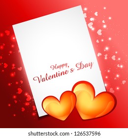 beautiful valentine day heart design with space for your text
