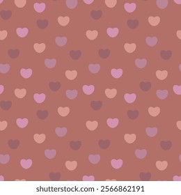 Beautiful valentine heart seamless pattern vector. Pastel heart wallpaper. Symbol of love. Abstract texture background for screen printing, fashion, interior, wrapping, packaging, textile