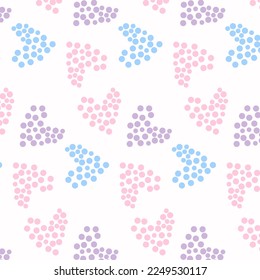 Beautiful valentine seamless hearts pattern