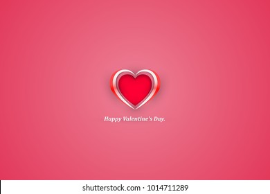 beautiful valentine's day background with red and white hearts