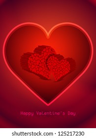Beautiful Valentine's Day background. Vector illustration